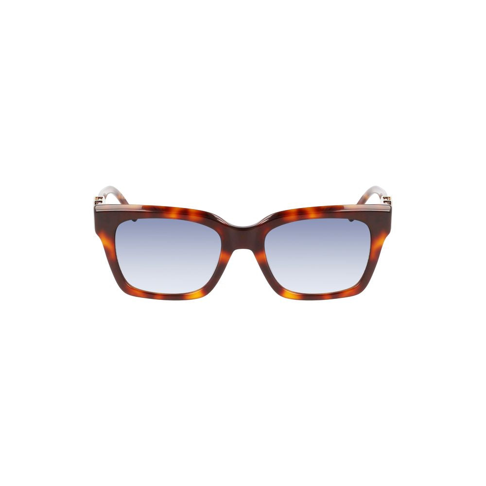 Lunettes de soleil pour femmes en cuir de veau brun