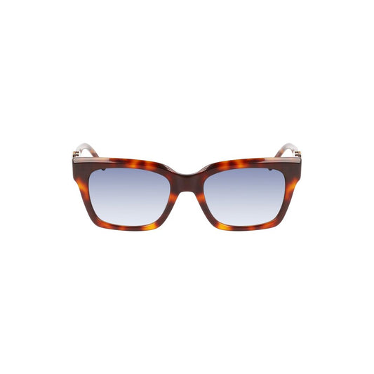Lunettes de soleil pour femmes en cuir de veau brun