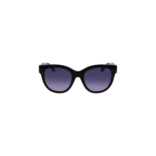 Lunettes de soleil en acétate noir