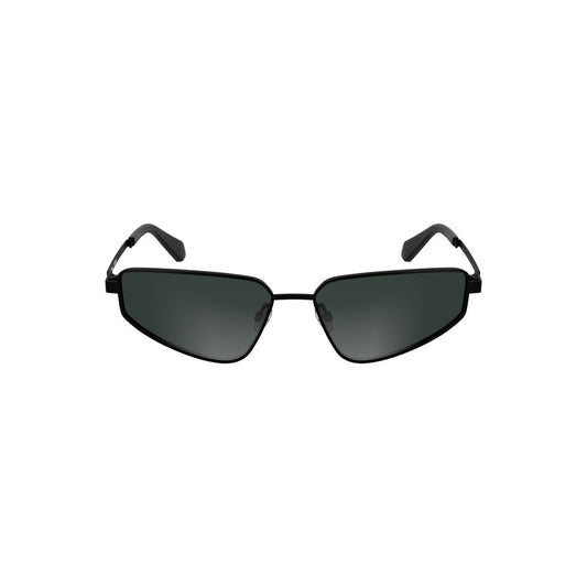 Lunettes de soleil en métal noir