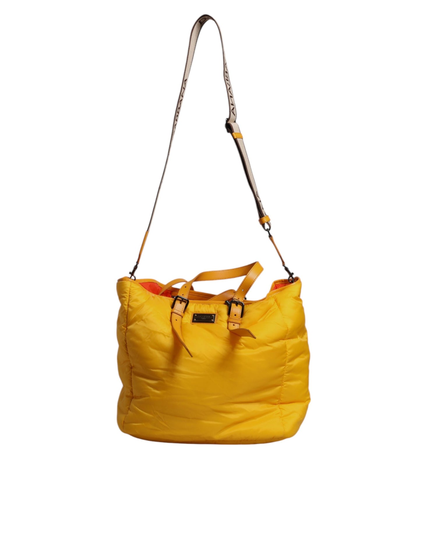 Nylon Logo Plaque Shopper