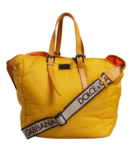 Nylon Logo Plaque Shopper