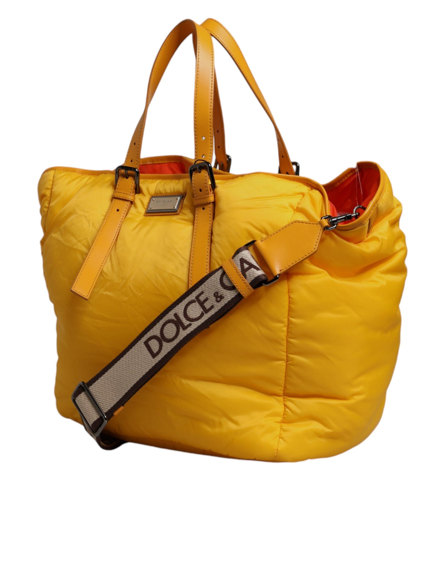 Nylon Logo Plaque Shopper
