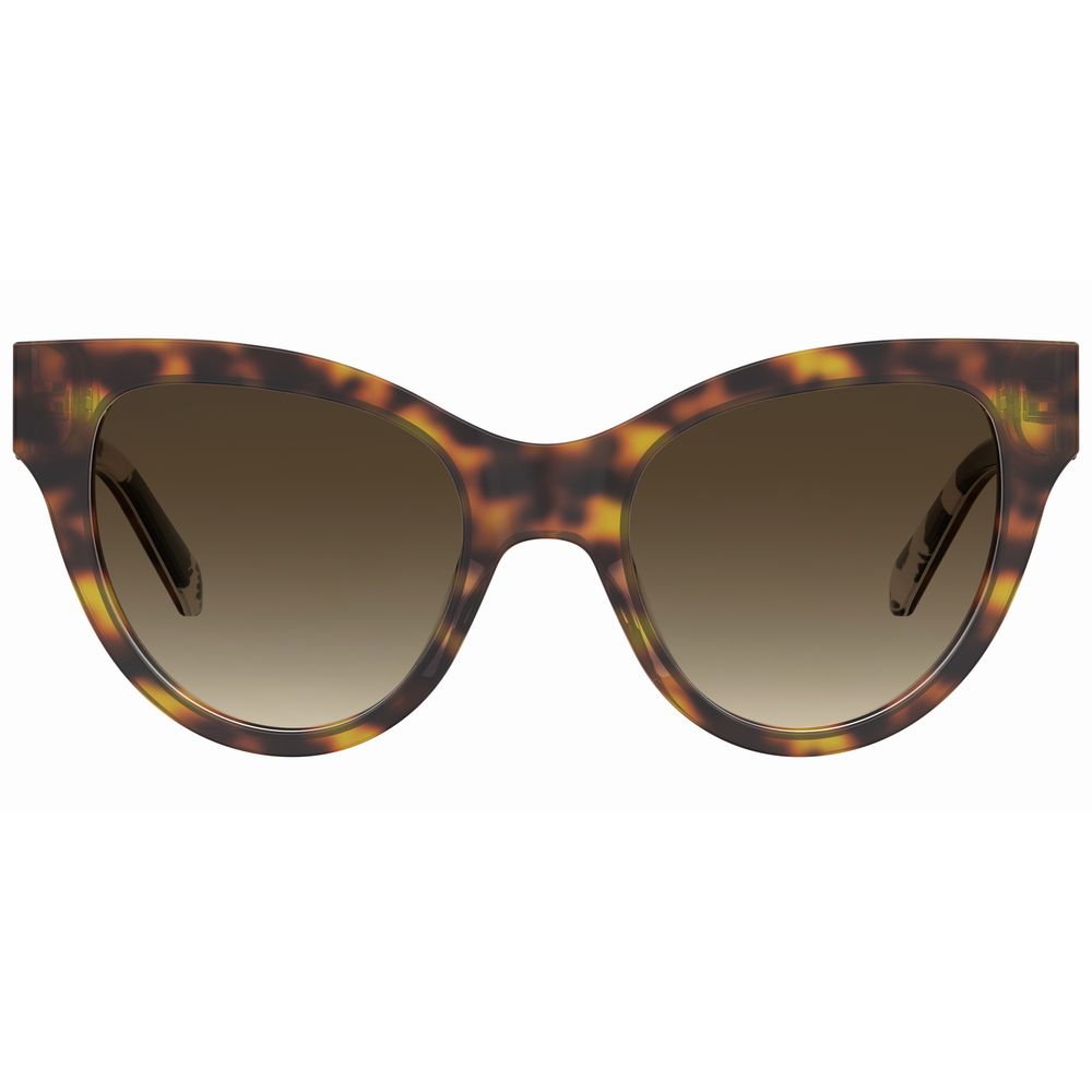 Lunettes de soleil en cuir de veau marron