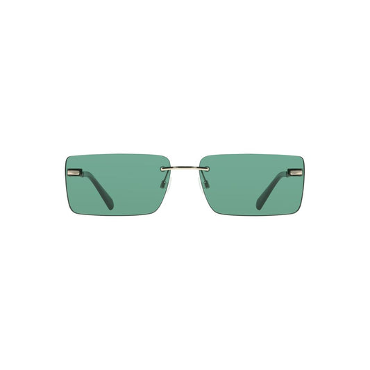 Gafas de sol de metal verde