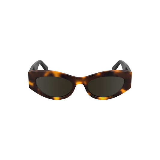 Lunettes de soleil en acétate marron