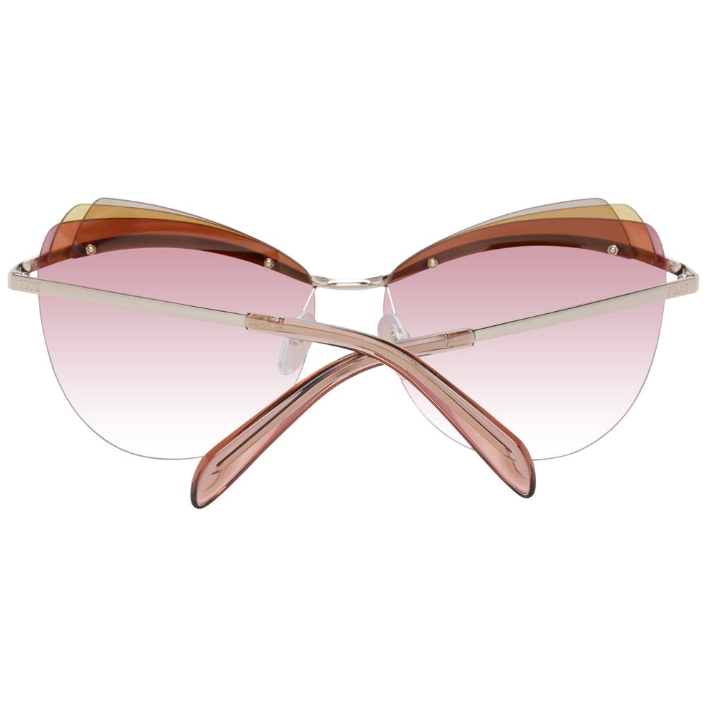 Lunettes de soleil dorées pour femmes