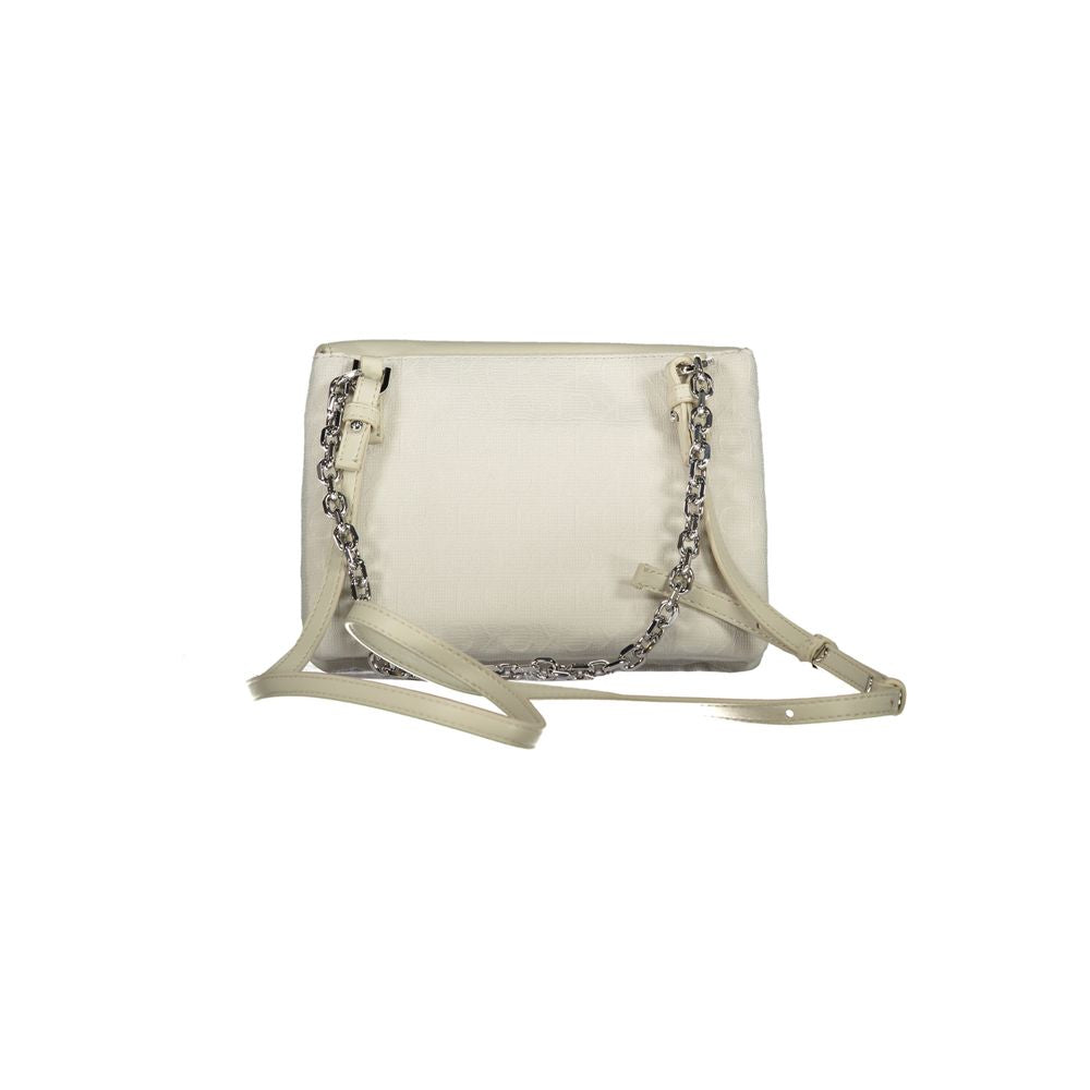 Beige Flap Crossbody Bag