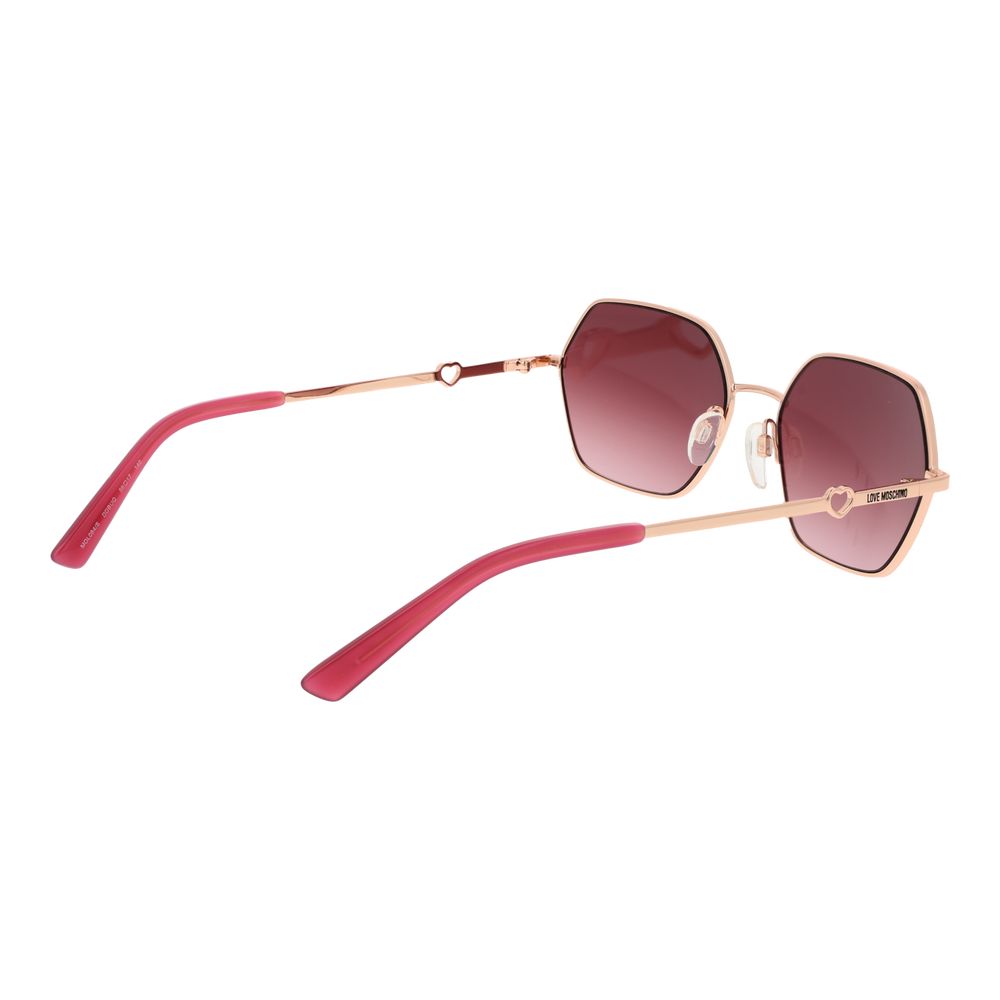 Gafas de sol de oro rosa para mujer
