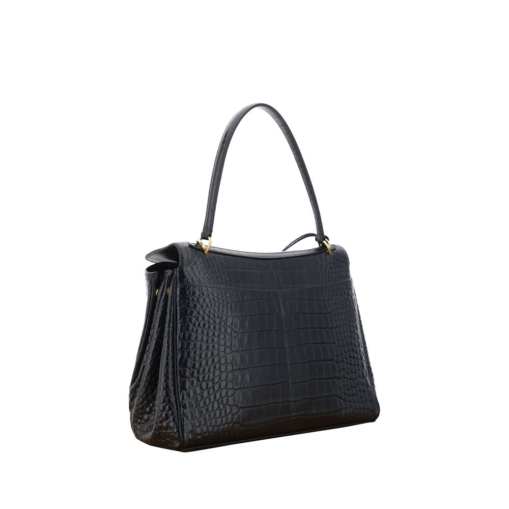 Rodeo Handbag Medium in Crocodile Embossed Calfskin