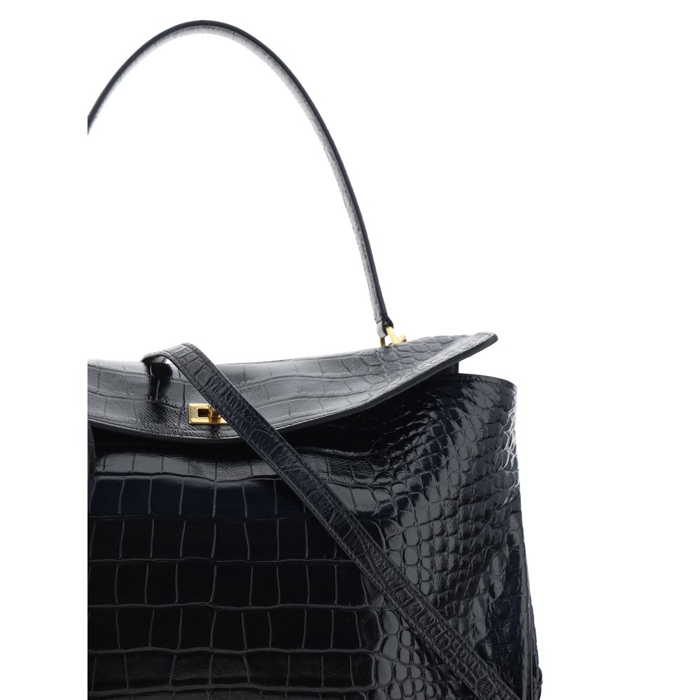 Rodeo Handbag Medium in Crocodile Embossed Calfskin