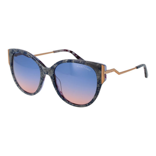 Lunettes de soleil bleues pour femmes