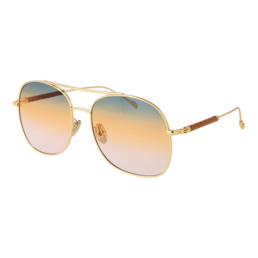 Gafas de sol doradas para mujer