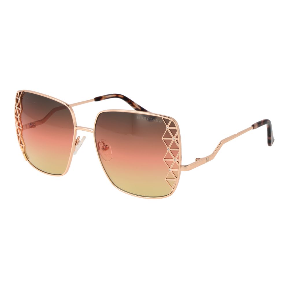 Gafas de sol de oro rosa para mujer