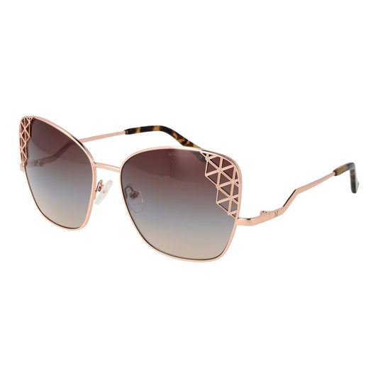 Lunettes de soleil pour femmes en or rose