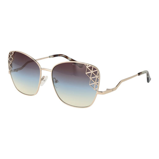 Lunettes de soleil dorées pour femmes