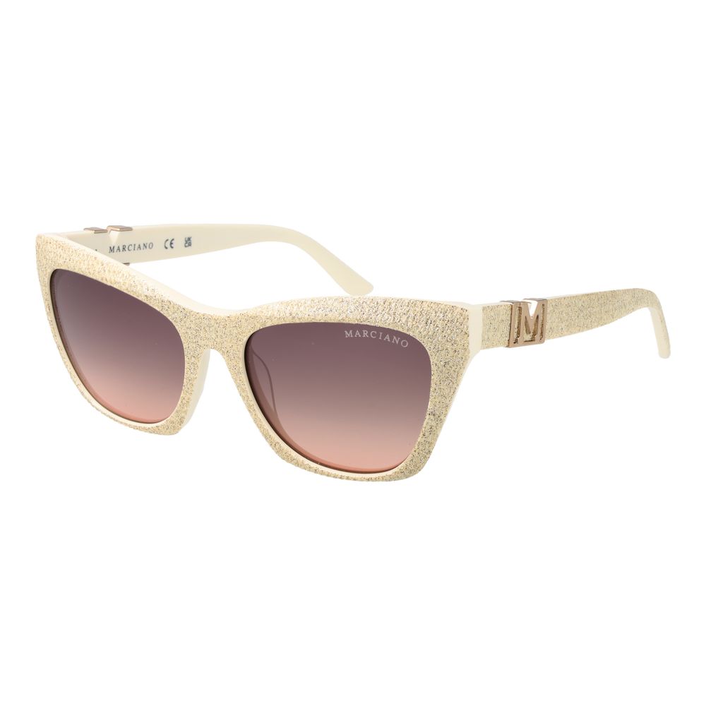 Gafas de sol color crema para mujer