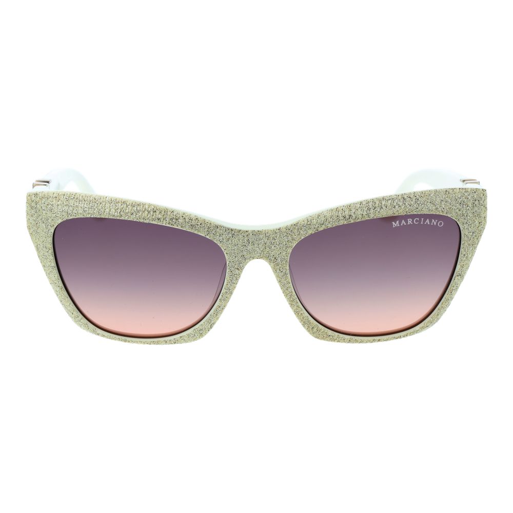 Gafas de sol color crema para mujer