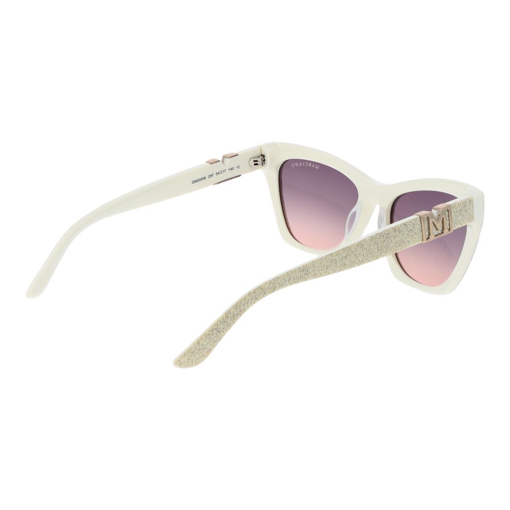 Gafas de sol color crema para mujer