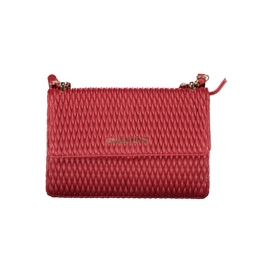 Red Shoulder Bag with Chain