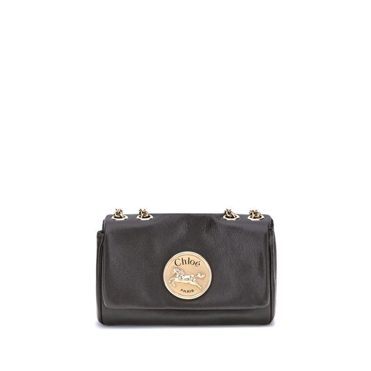 Small Heritage Shoulder Bag in Grained Leather