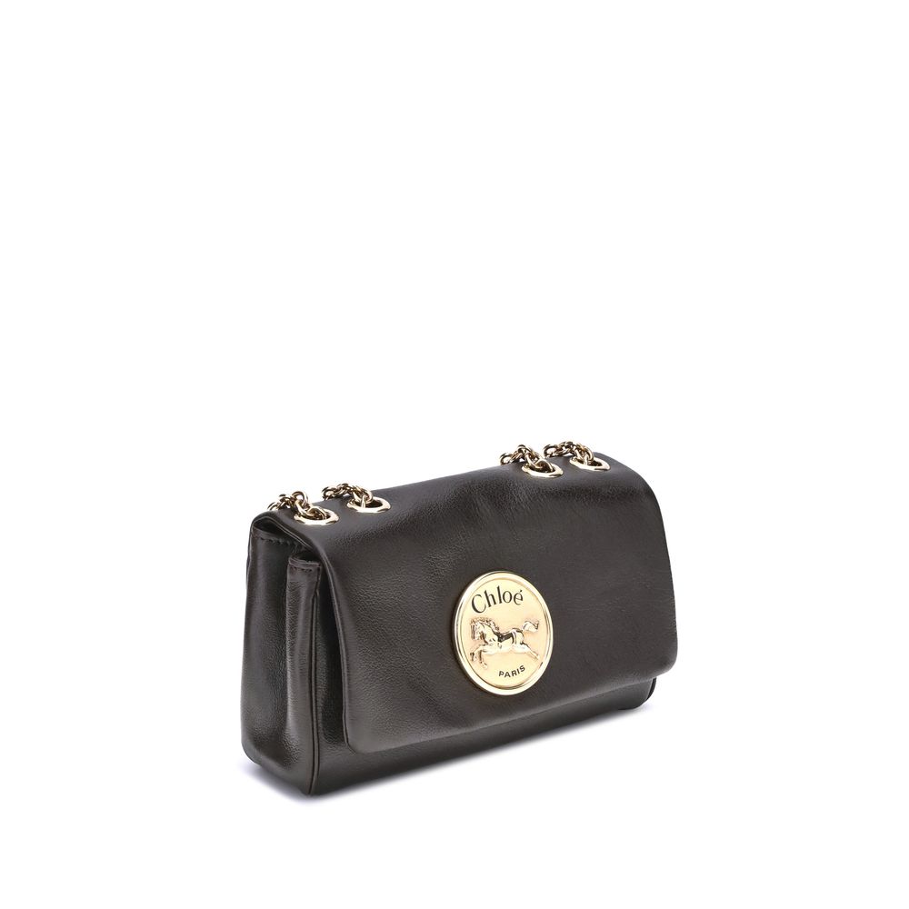Small Heritage Shoulder Bag in Grained Leather