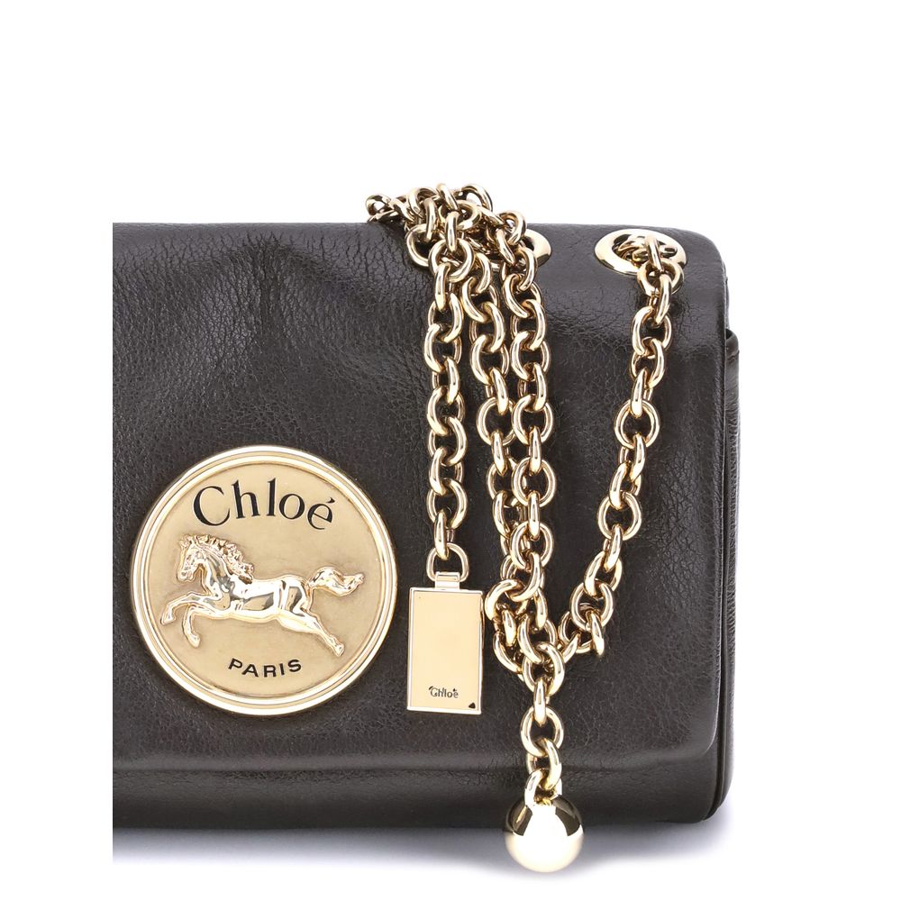 Small Heritage Shoulder Bag in Grained Leather