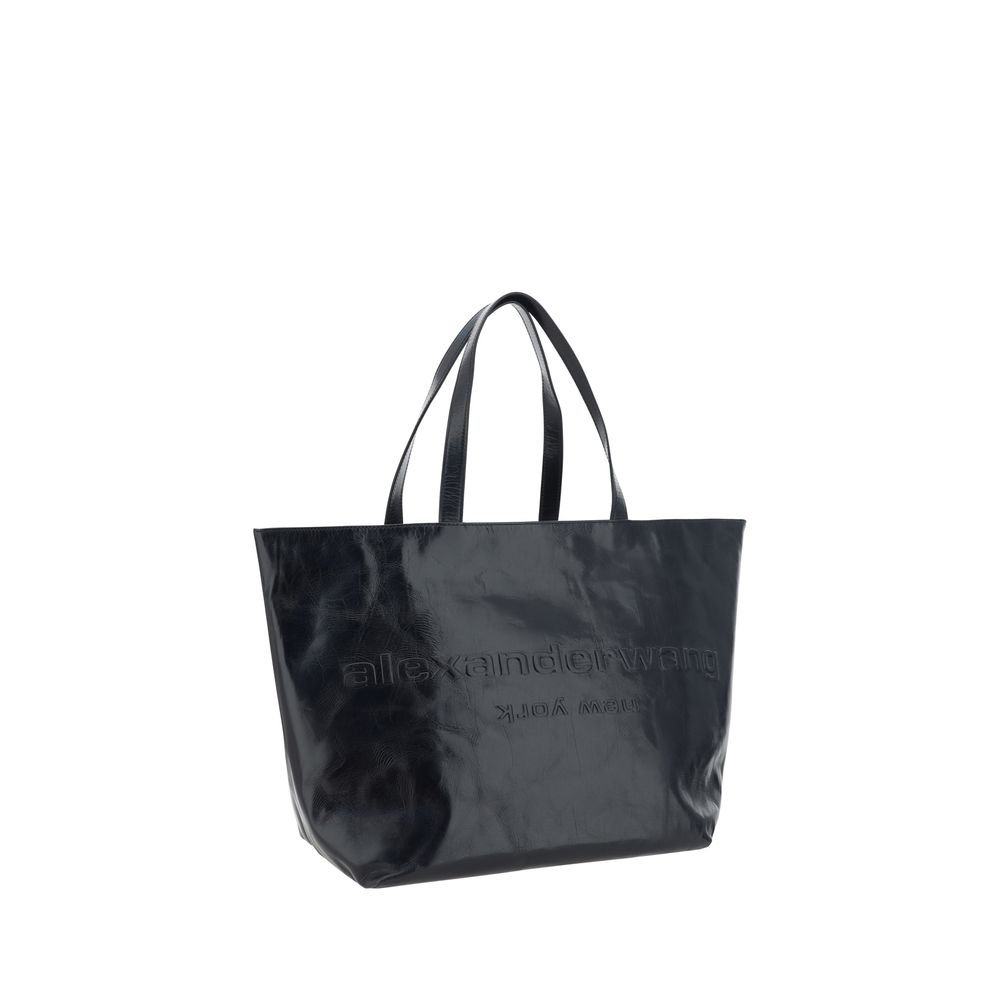 Punch Tote Bag in Crackle Patent Leather