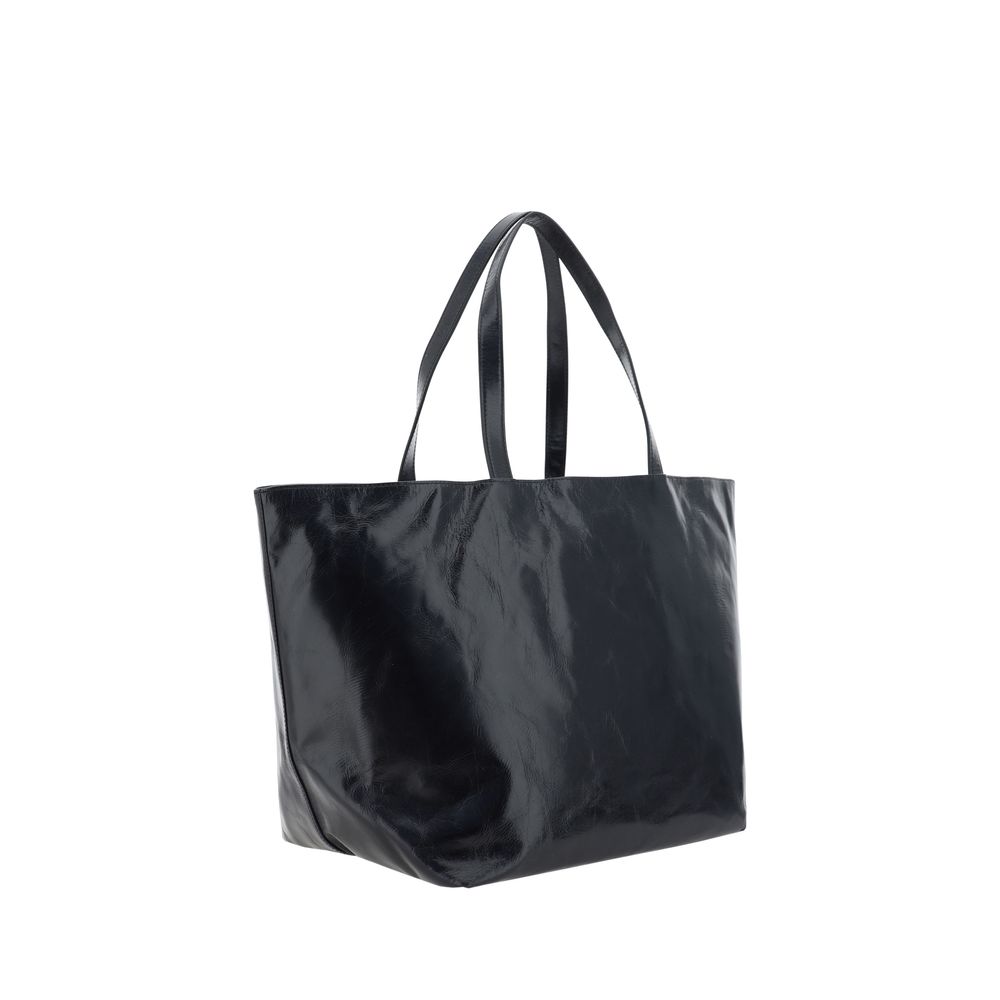 Punch Tote Bag in Crackle Patent Leather