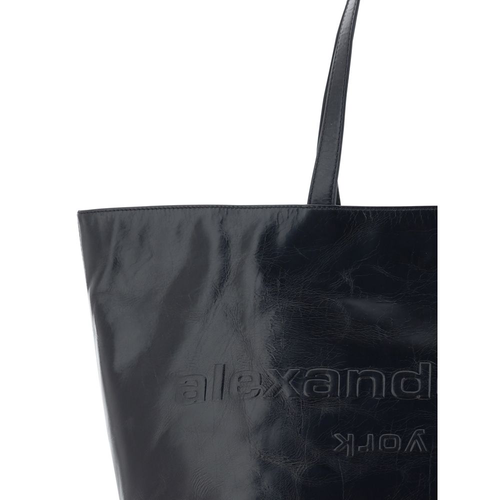 Punch Tote Bag in Crackle Patent Leather