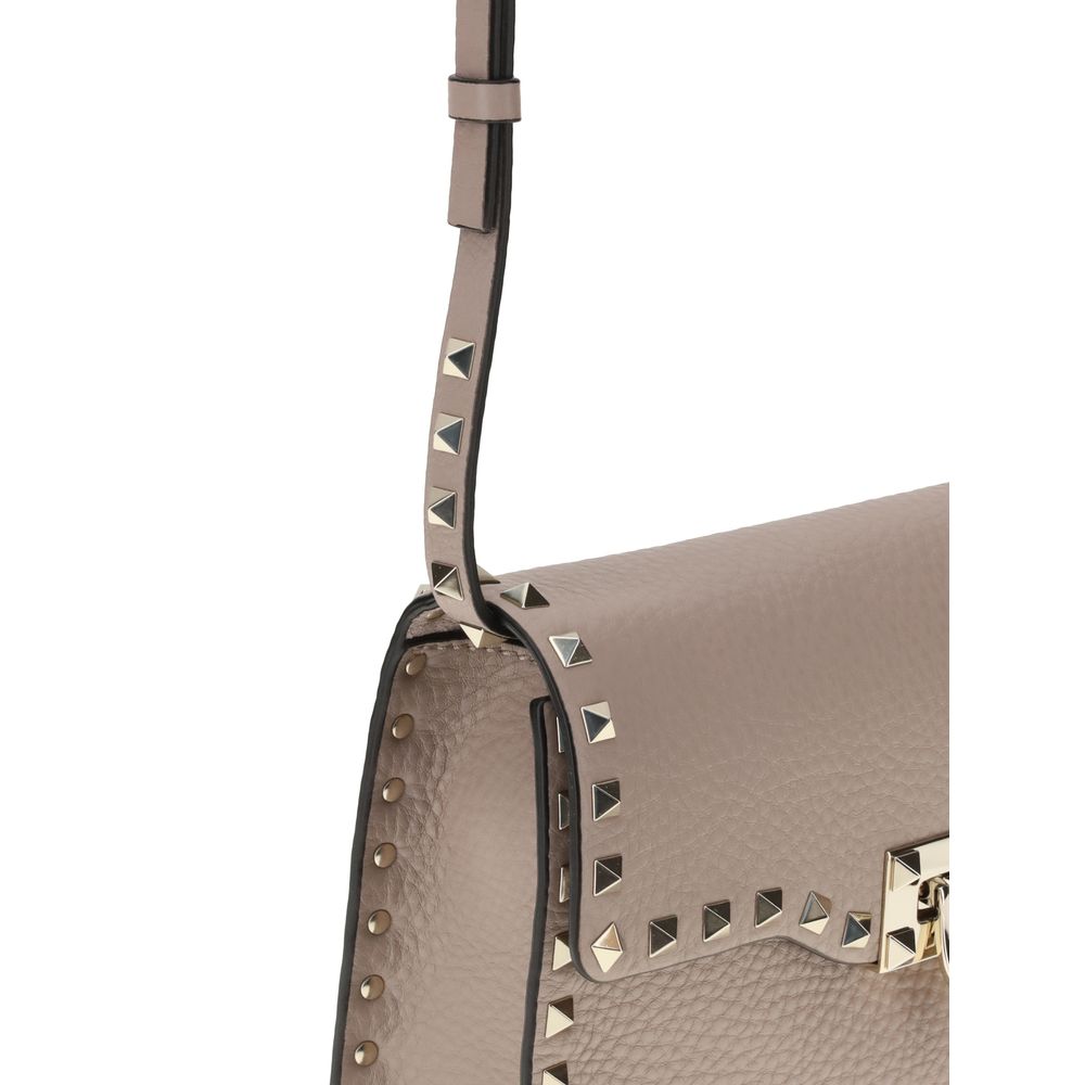 Small Rockstud Grainy Calfskin Crossbody Bag