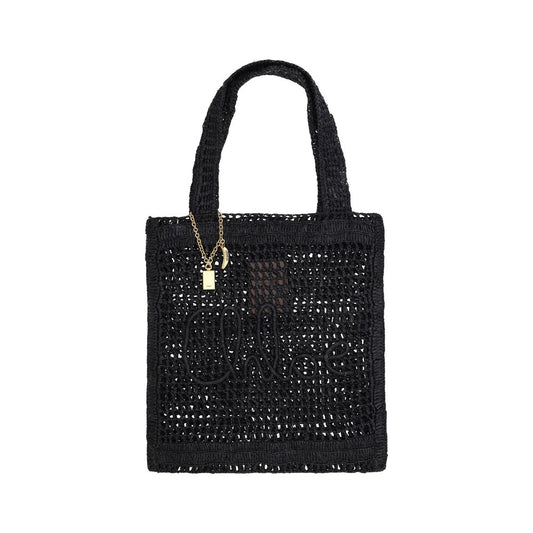 Summer Banana Tote Bag in Raffia