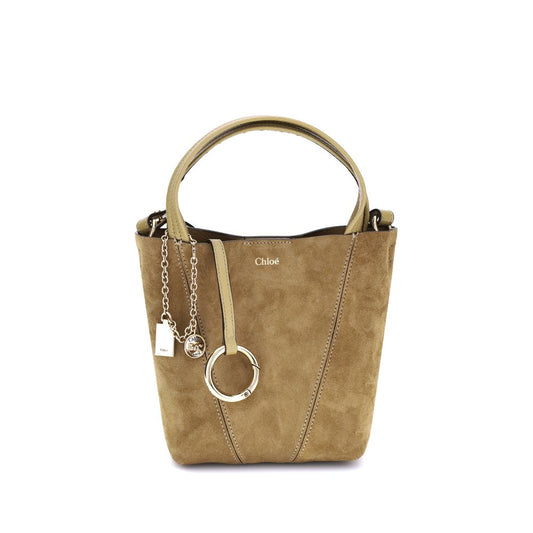 Small Chloé Spin Tote Bag in Suede Leather