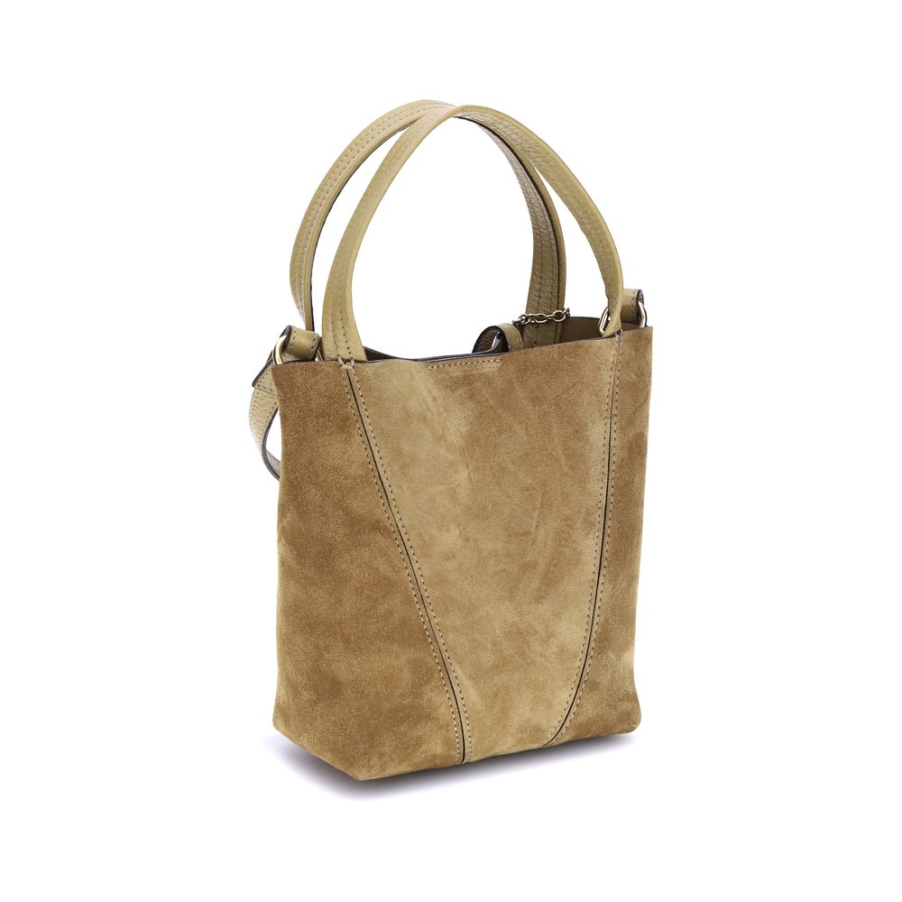 Small Chloé Spin Tote Bag in Suede Leather