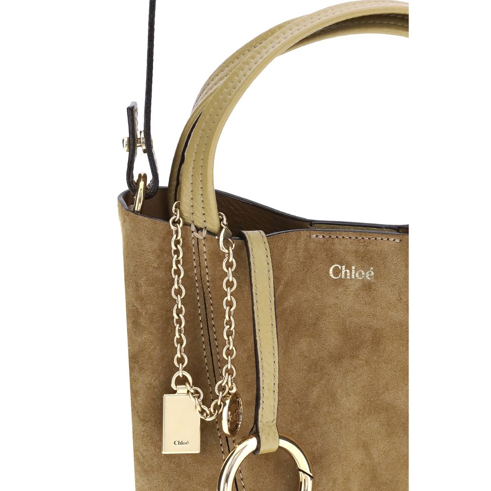 Small Chloé Spin Tote Bag in Suede Leather