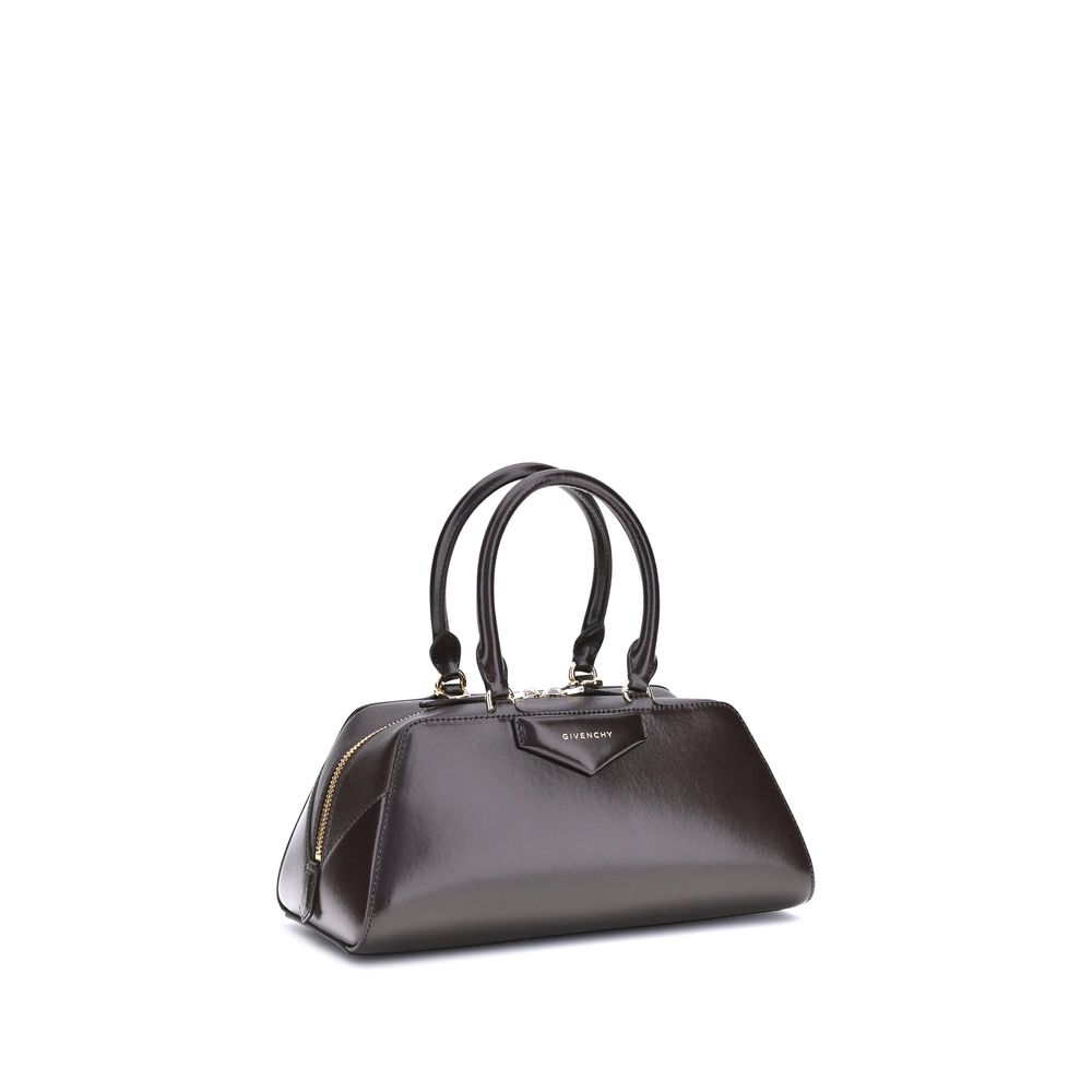 Small Antigona East-West Bag in Box Leather