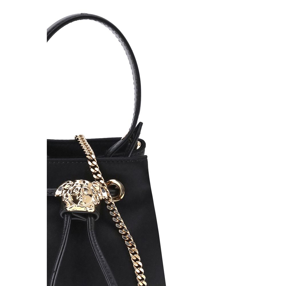La Medusa Satin Mini Bucket Bag