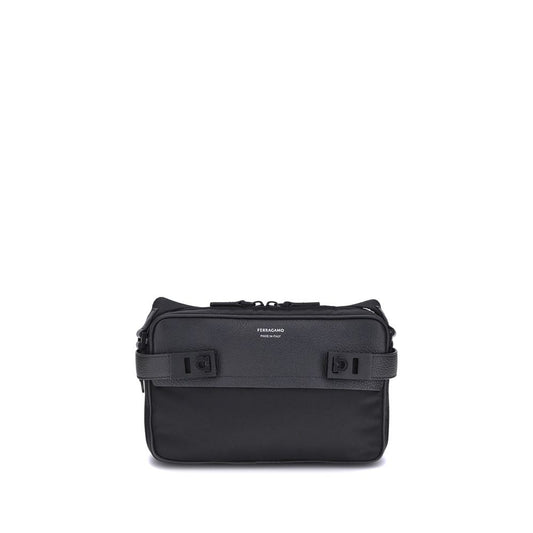 Crossbody Bag with Gancini Buckles