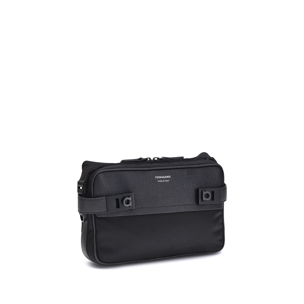 Crossbody Bag with Gancini Buckles