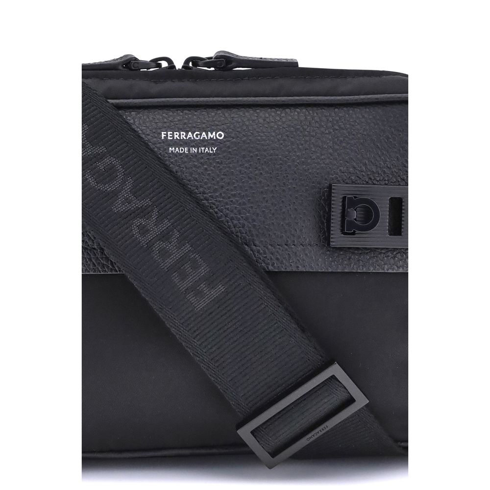 Crossbody Bag with Gancini Buckles