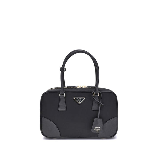 Re-Edition 1978 Medium Re-Nylon and Saffiano Leather Two-Handle Bag