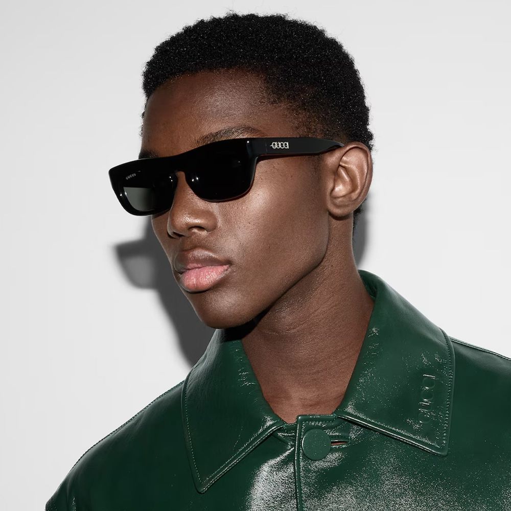 Rectangular-Frame Sunglasses