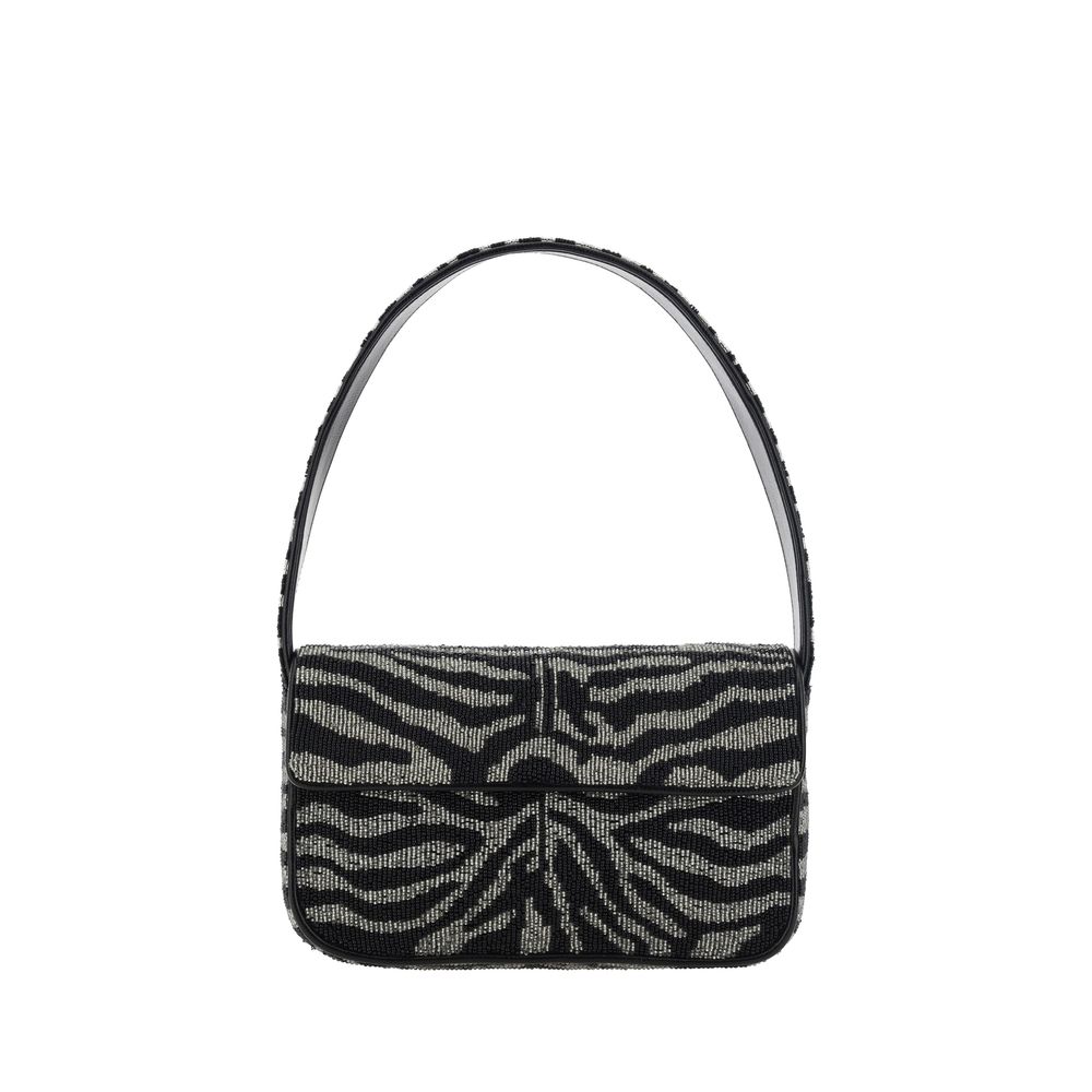 Tommy Beaded Bag in Black and White
