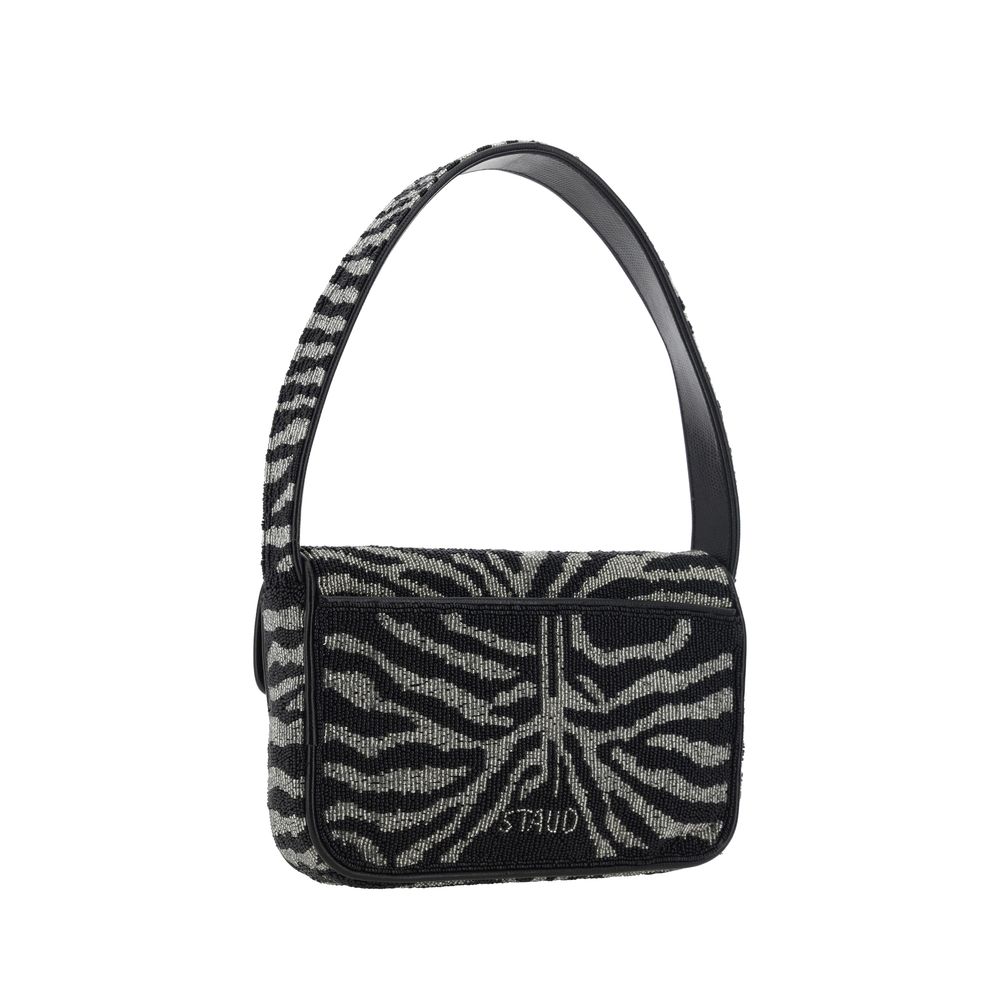 Tommy Beaded Bag in Black and White