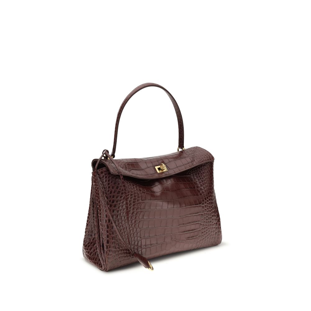 Rodeo Handbag Medium in Crocodile Embossed Calfskin