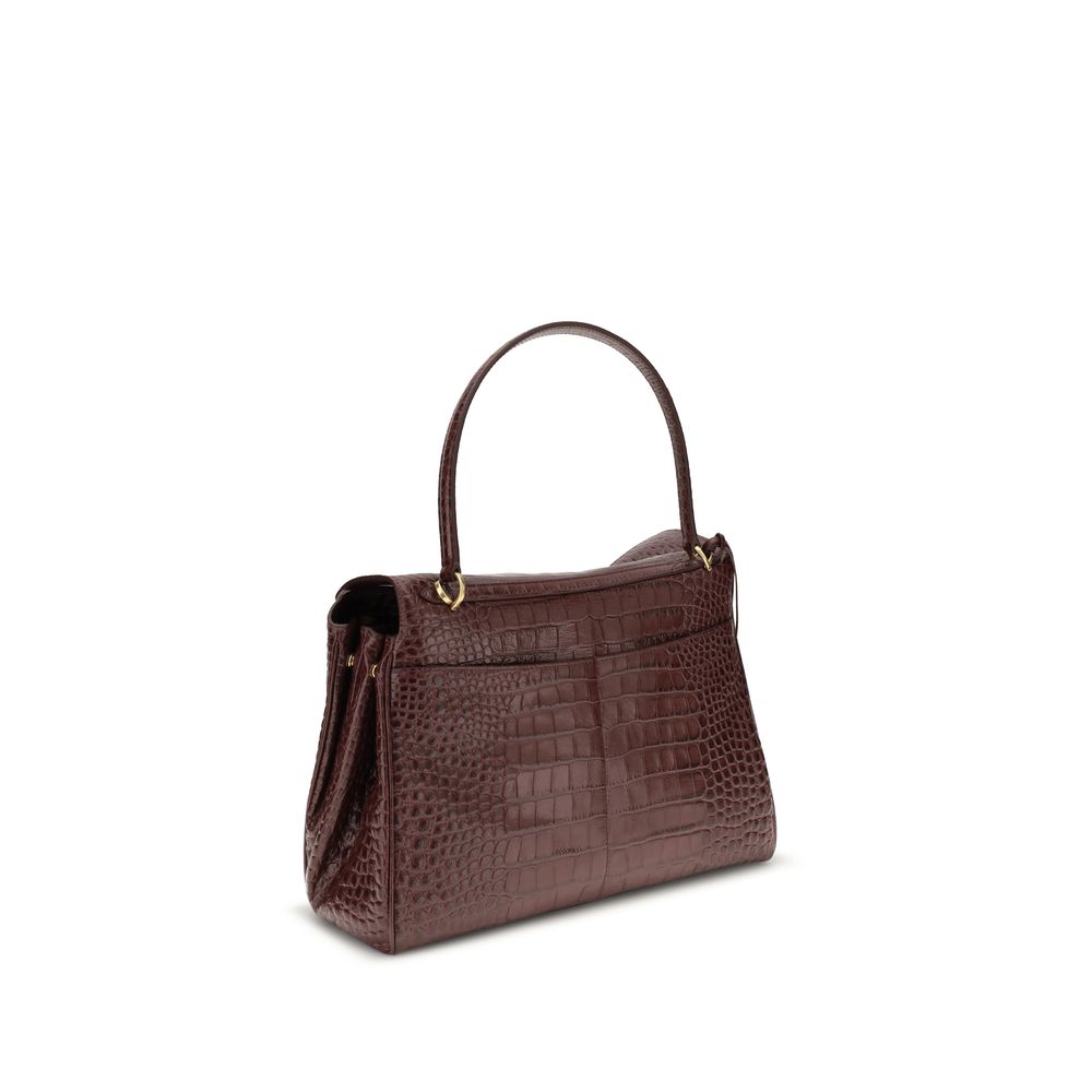 Rodeo Handbag Medium in Crocodile Embossed Calfskin