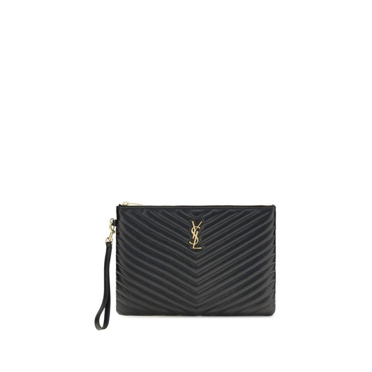 Cassandre Matelassé Tablet Pouch in Leather