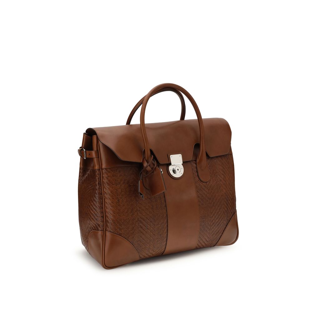 Boston Casual Bag in Braided Calfskin and Cowhide